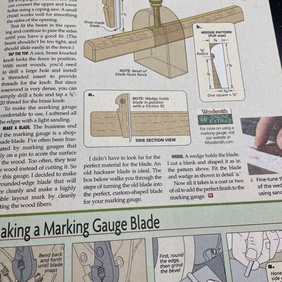 Woodsmith Woodworking Magazine u Vol 194 Issue 33 Apr Mar 2011 Tips Technique - Picture 8 of 9